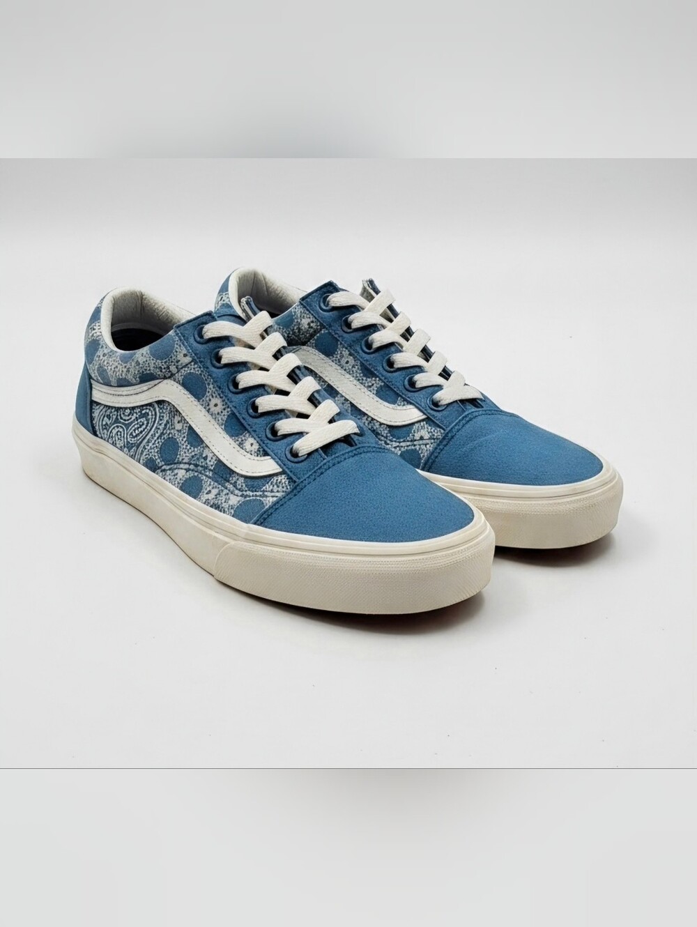 Vans Blue Low-Top Lace-Up Sneakers Size 5.5